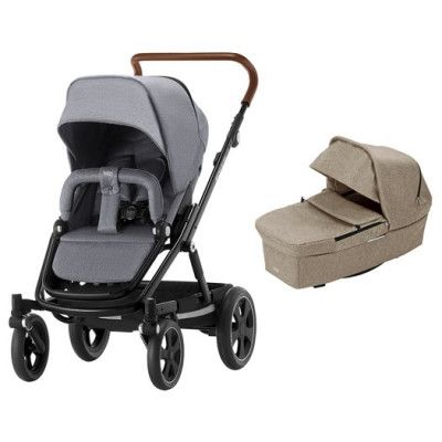 Britax Go Big 2 duovagn grey melange/cognac/sand melange
