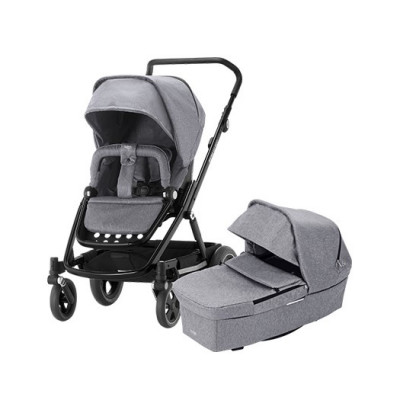 Britax Go Next 2, grey melange/svart chassi