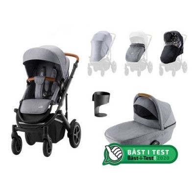 Britax Smile 3 duovagn + tillbehörspaket, valfri färg