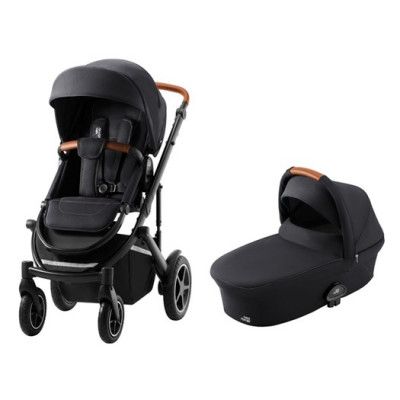 Britax Smile 3 duovagn, fossil grey/brunt handtag