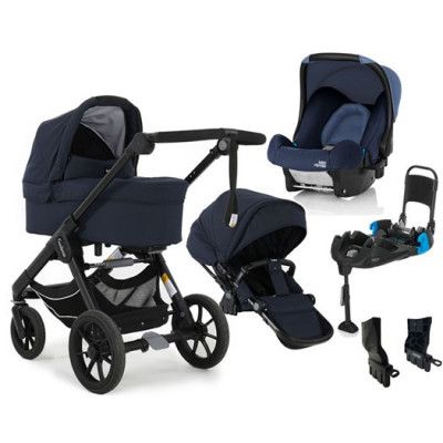 Emmaljunga NXT90 Classic duovagn 2022 + Britax Baby-Safe + bältad bas, valfri färg