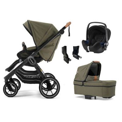 Emmaljunga NXT90 Flat 2021 duovagn + Britax Babysafe2, valfri färg