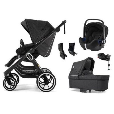Emmaljunga NXT90 Flat duovagn 2021 + Britax Babysafe2 + flexbas, valfri färg
