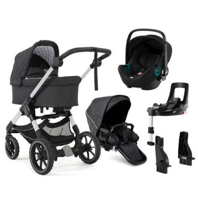 Emmaljunga NXT90F Select duovagn 2022 + Britax Baby-Safe iSense + bas, valfri färg