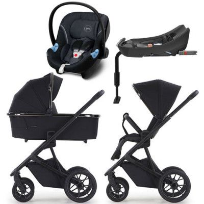 Crescent Prestige Exclusive duovagn + Cybex Aton 5 + 2-Fix bas
