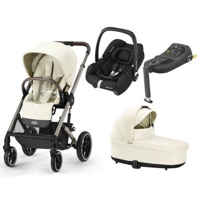 Cybex Balios S Lux duovagn + Maxi-Cosi CabrioFix i-Size + bas