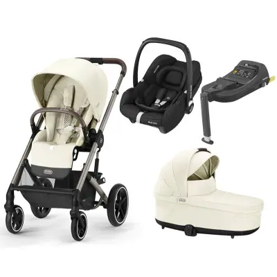 Cybex Balios S Lux duovagn + Maxi-Cosi CabrioFix i-Size + bas
