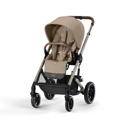 Cybex Balios S Lux sittvagn 2023, almond beige/taupe chassi