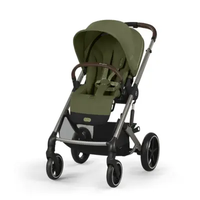 Cybex Balios S Lux sittvagn, moss green/taupe chassi