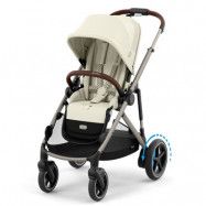 Cybex e-Gazelle S sittvagn, seashell beige/taupe chassi