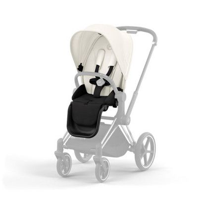 Cybex Priam sittdelsklädsel 2023, off white
