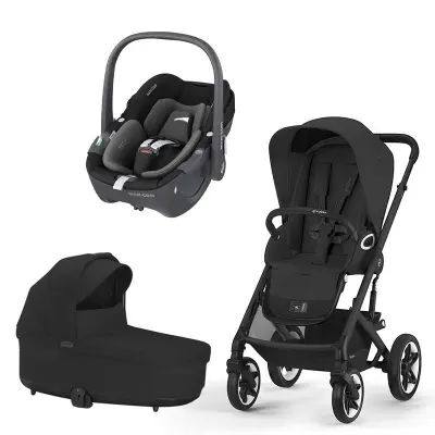 Cybex Talos S Lux duovagn + Maxi-Cosi Pebble 360