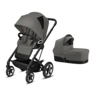Cybex Talos S Lux sittvagn (svart chassi) + liggdel, valfri färg