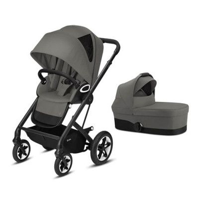 Cybex Talos S Lux sittvagn (svart chassi) + liggdel, valfri färg