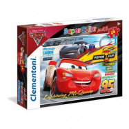 Clementoni, MAXI Pussel SuperColors - Disney Cars 3 24-bitar