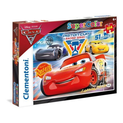 Clementoni, Pussel SuperColors - Disney Cars 3 104-bitar
