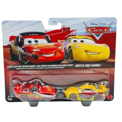 Disney Cars 1:55 2-pack Headset Crew Chief Lightning McQueen&Rusteze Cruz Ramirez - Disney Cars -  Leksaksaffären