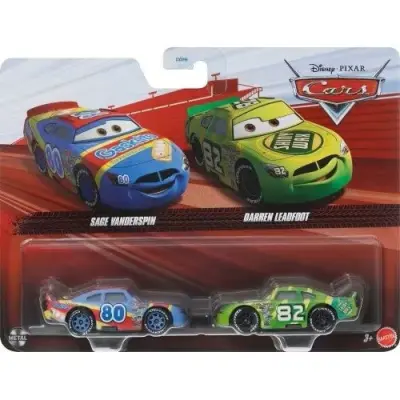 Disney Cars 1:55 2-pack Sage Vanderspin&Darren Leadfoot - Disney Cars -  Leksaksaffären