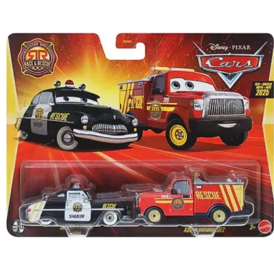 Disney Cars 1:55 2-pack Sheriff&Adam Roadriguez - Disney Cars -  Leksaksaffären