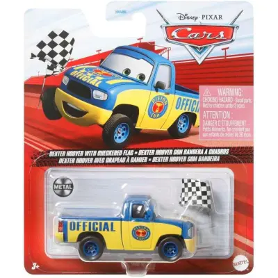 Disney Cars 1:55 Dexter Hoover with Checkered Flag - Disney Cars -  Leksaksaffären