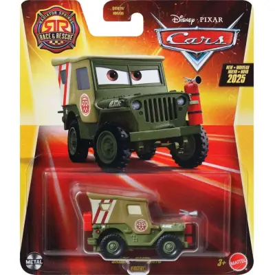 Disney Cars 1:55 Race&Rescue Sarge - Disney Cars -  Leksaksaffären