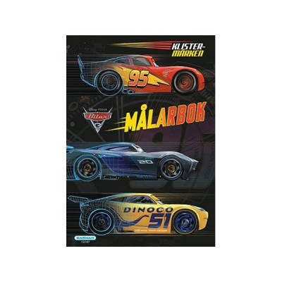 Egmont Kärnan Disney Cars 3, Målarbok med klistermärken