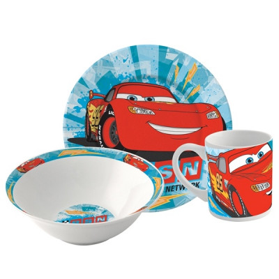 StorOchLiten Disney Cars, Gåvoset, 3 Delar, Keramik