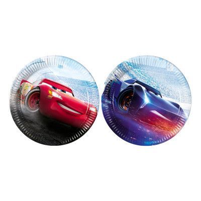 Papperstallrikar Disney Bilar - 8-pack