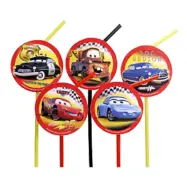 Sugrör Disney Bilar - 10-pack