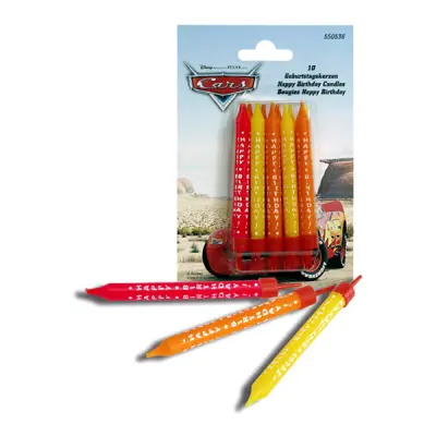 Tårtljus Disney Bilar - 10-pack