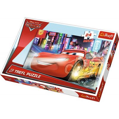 Trefl Disney Cars City at night maxi 24 bitar 14235