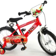 Volare Disney Cars Barncykel 16 tum - Flaskhållare, frontplatta (Röd)