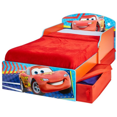 Worlds Apart, Juniorsäng - Disney Cars med lådor röd/blå