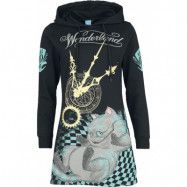 Alice i Underlandet - Disney Halvlång klänning - Mad Cat - S XXL - för Dam - svart