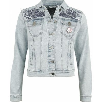 Alice i Underlandet - Disney Jeansjacka - We're All Mad Here - S XL - för Dam - denim/blå