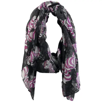 Alice i Underlandet - Disney Scarf - Cheshire Cat - för  svart/syrénlila