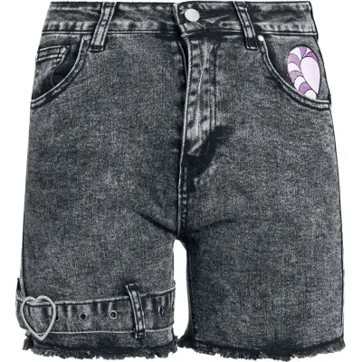 Alice i Underlandet - Disney Shorts - Cheshirekatten - 27 30 - för Dam - svart denim