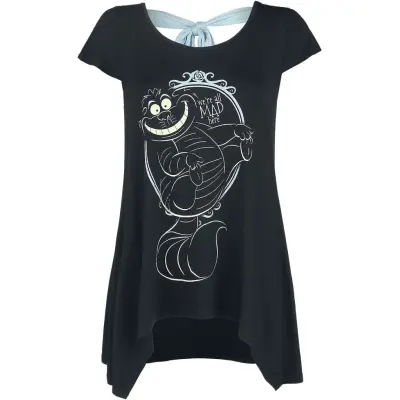Alice i Underlandet - Disney T-shirt - We're All Mad Here - XS 4XL - för Dam - svart