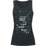 Alice i Underlandet - Disney Topp - Cheshire Cat - I'm Not Crazy - XS XL - för Dam - svart