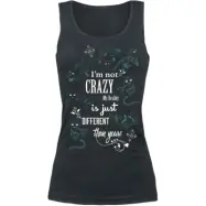 Alice i Underlandet - Disney Topp - Cheshire Cat - I'm Not Crazy - S XXL - för Dam - svart
