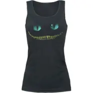 Alice i Underlandet - Disney Topp - Cheshire Cat - Smile - XS XL - för Dam - svart
