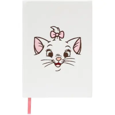 Aristocats - Disney Anteckningsbok - Notizbuch - Premium - Plüsch-Einband - Bonjour Marie - för None - vit