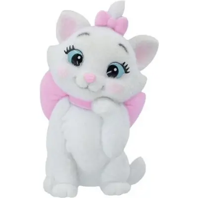 Aristocats - Disney Samlingsfigurer - Marie (Flocked) - för None - vit/rosa