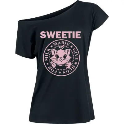 Aristocats - Disney T-shirt - Marie - Sweetie - S 3XL - för Dam - svart