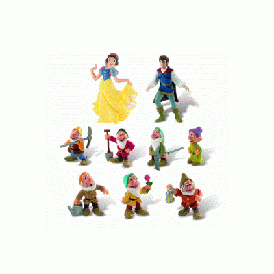 Bullyland Disney Princess, Snötvit Deluxe Set 9-Pack