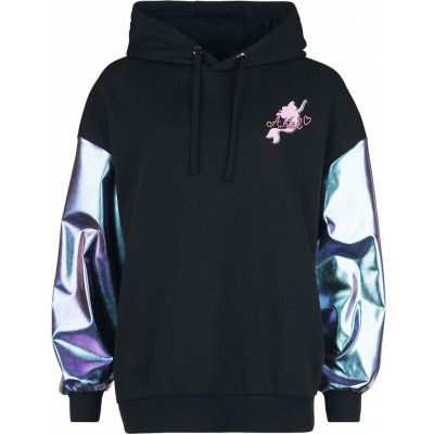 Den lilla sjöjungfrun - Anime Luvtröja - Disney Princess - Ariel - S XL - för Dam - svart