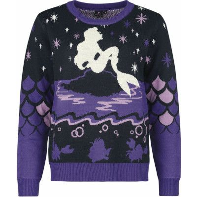 Den lilla sjöjungfrun - Disney Christmas jumper - Arielle - S XXL - för Dam - flerfärgad