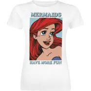 Den lilla sjöjungfrun - Disney T-shirt - The Little Mermaid Fun - S XXL - för Dam - vit