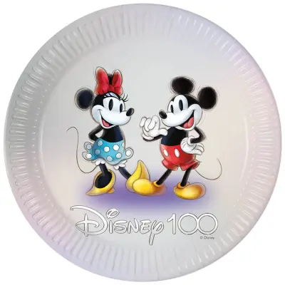 Disney 100 Papperstallrik 23 cm 8-pack