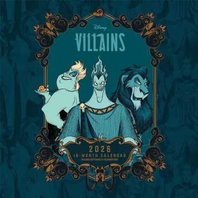 Disney - Anime Kalender - Disney Villains Wandkalender 2026 - för None - flerfärgad
